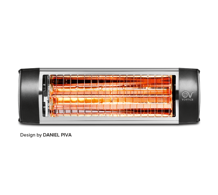 Stufa riscaldamento a gas infrarossi con 3 elementi ceramici 4100 watt